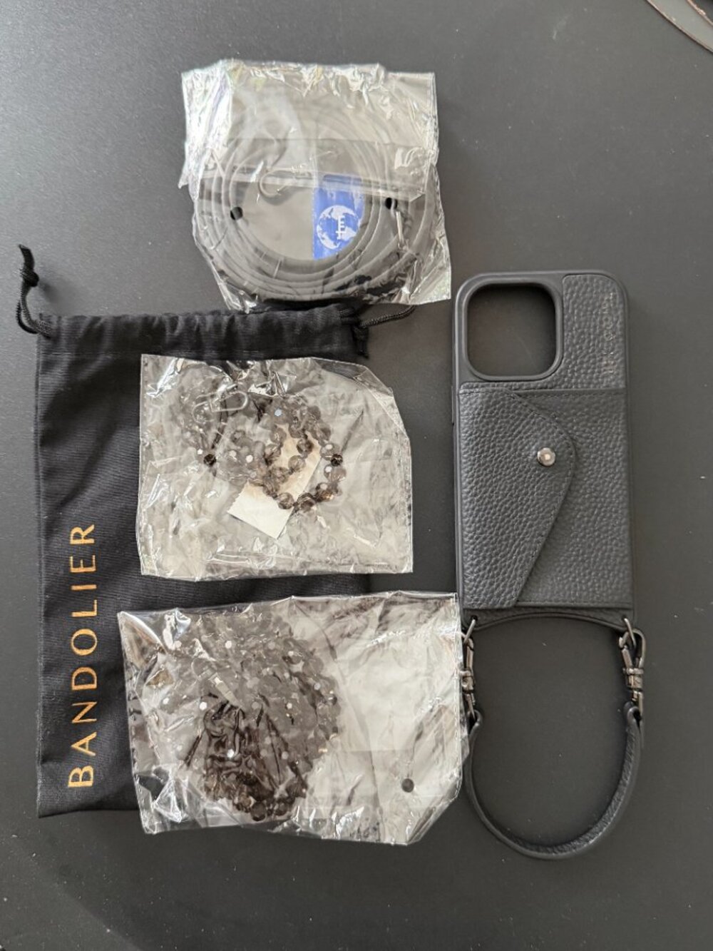 Bandolier brand Sophie Side Slot Gem Crossbody Bandolier Set - iPhone/Pro